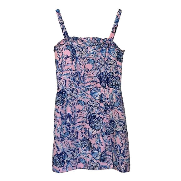 Lilly‎ Pulitzer Zenon Ruffle Romper Magnolia Lilac Ruffle Strappy Size 00 - Picture 1 of 11